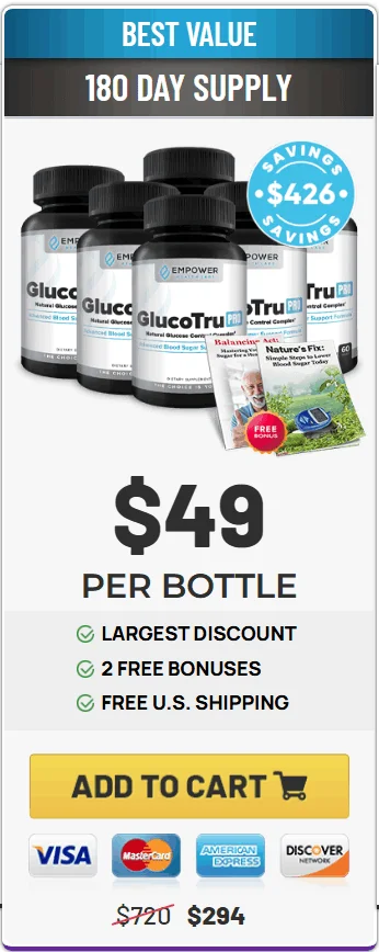 glucotru 6 bottles price